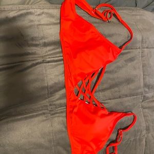 Red bikini top